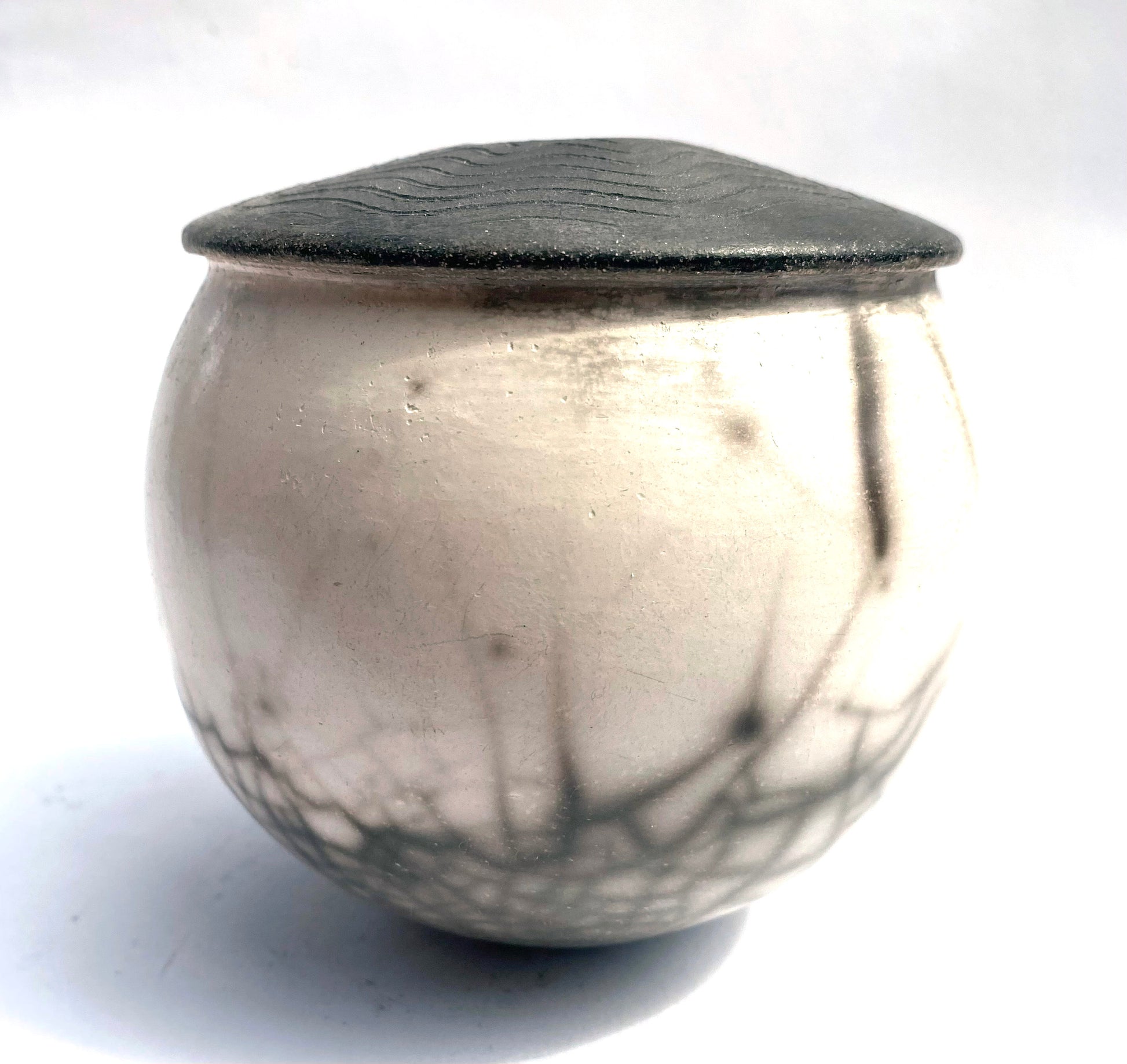 Small Black and White Pot