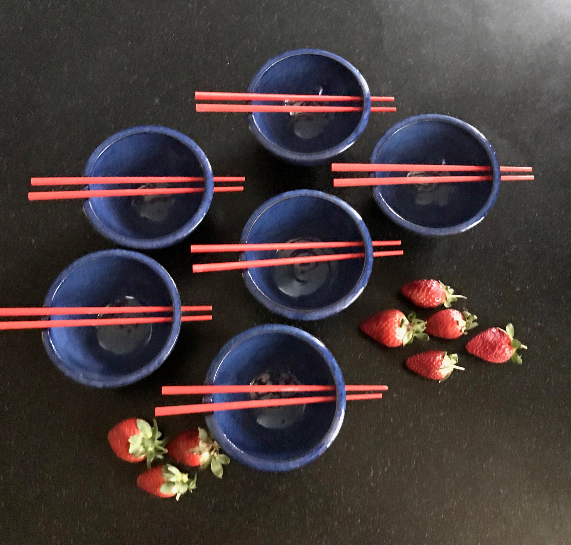 Ramen bowls with chopsticks