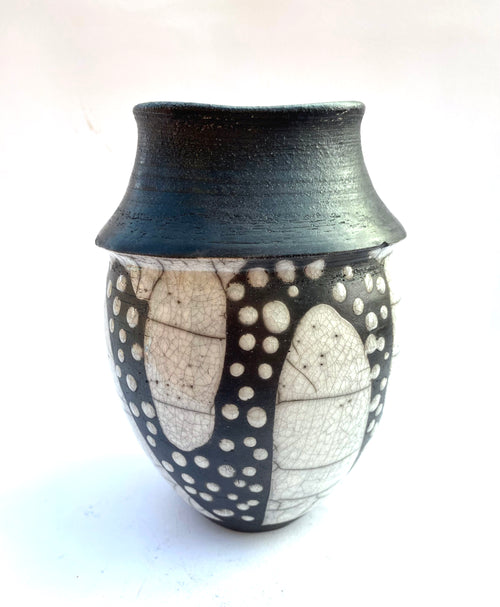 Black and White Dotted Form