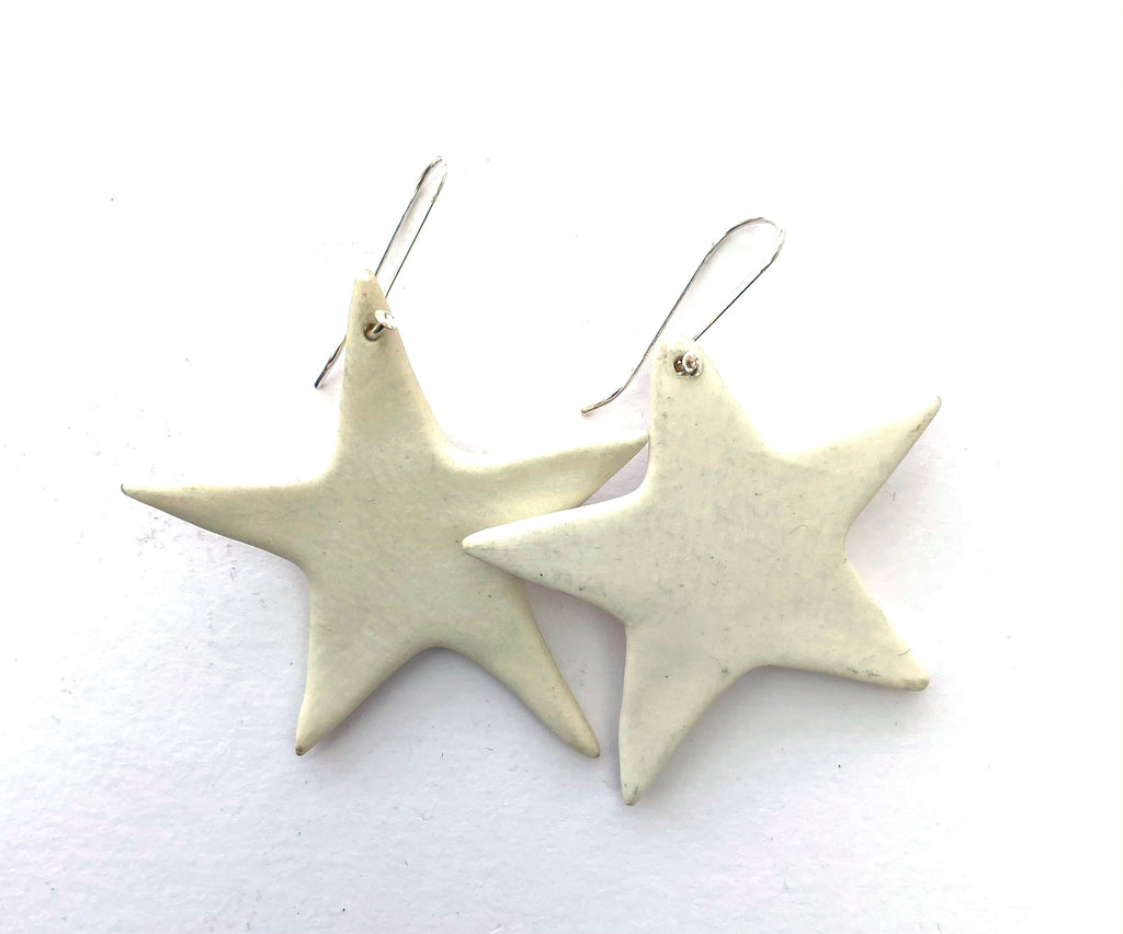 Coloured porcelain ear rings